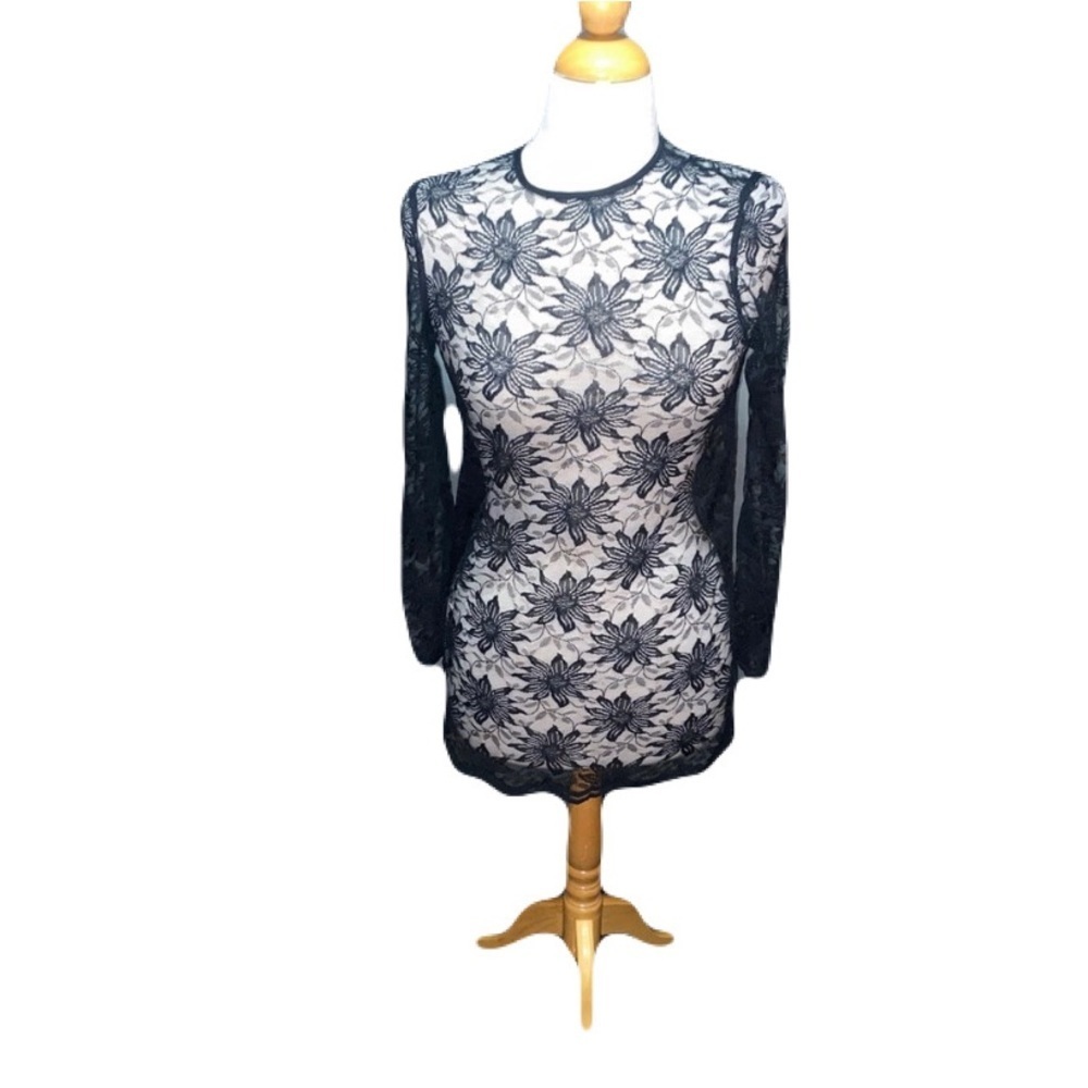 Vintage Black Lace Dress/ Cover-Up/ Lingerie​